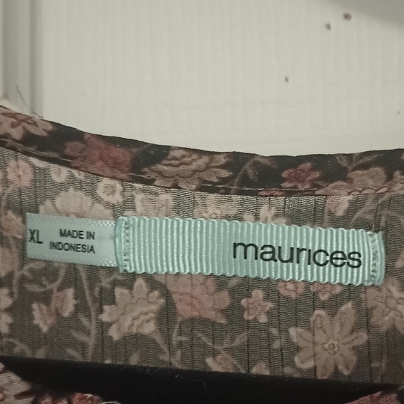 Maurices Floral Sheer Blouse - Picture 2 of 7